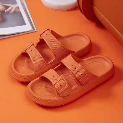 Womens Platform Cloud Slides With Buckle  Soft EVA NonSlip Sandals For Summer Beach  Home Comfort 8