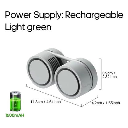 Portable Foldable Neck Fan  Rechargeable 1600mAh USB Personal Cooling Fan For Sports Travel  Outdoo 6
