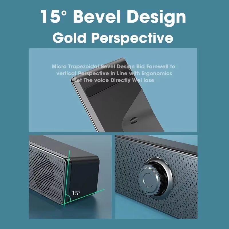 PC Bluetooth Soundbar Speaker  USB Powered Wireless  Wired Audio System For TV Laptop Gaming  Home  4