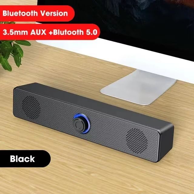PC Bluetooth Soundbar Speaker  USB Powered Wireless  Wired Audio System For TV Laptop Gaming  Home  6