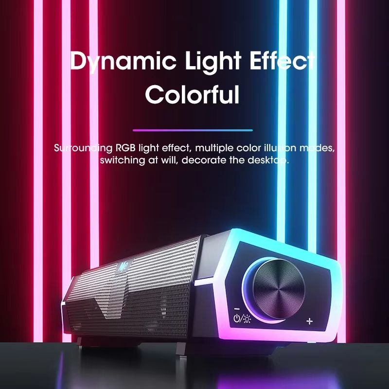 4D Bluetooth Computer Speakers With Subwoofer  Surround Soundbar For PC  Laptop 1