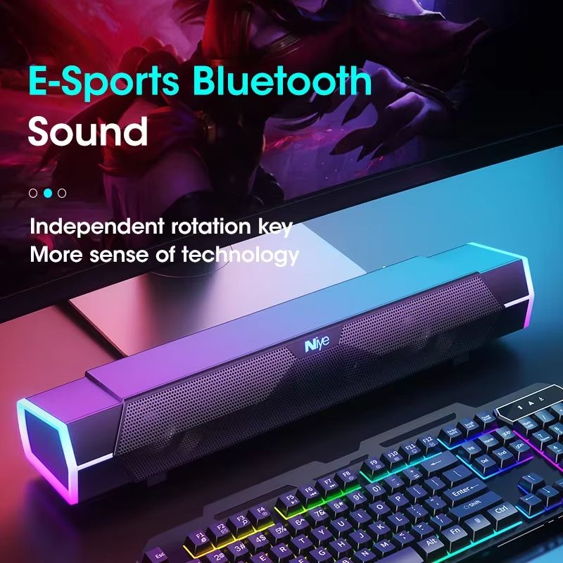 4D Bluetooth Computer Speakers With Subwoofer  Surround Soundbar For PC  Laptop 3