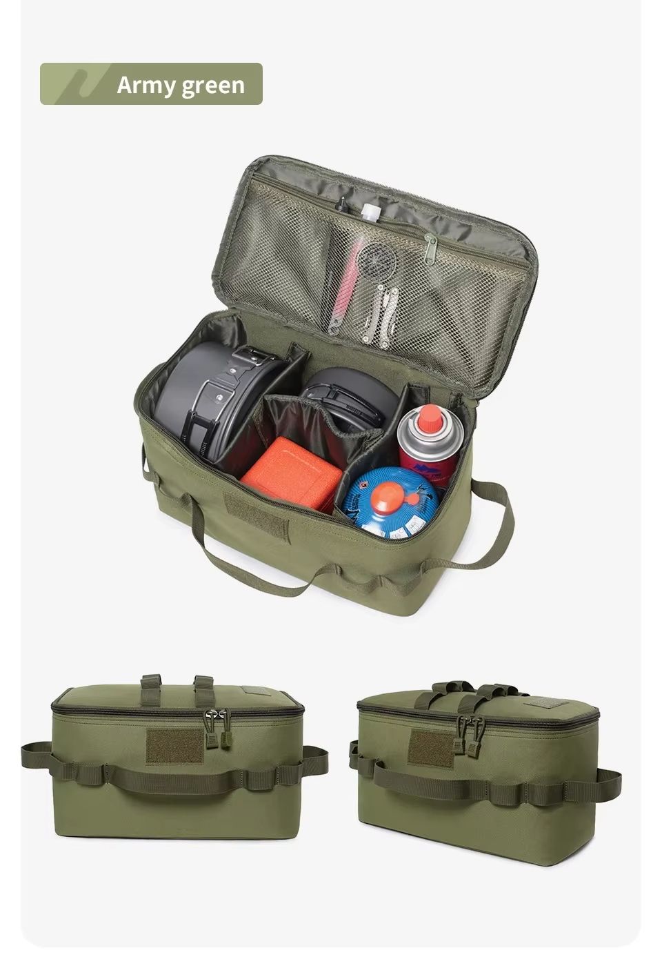 Large Capacity Outdoor Camping Gas Tank Storage Bag  MultiPurpose Tool  Cookware Organizer 6