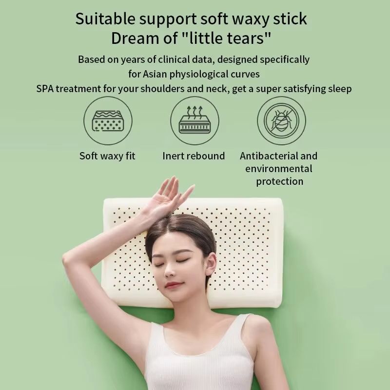 Thai Natural Latex Cervical Pillow  Memory Support Sleeping Pillow For Adults  Dormitory Use 1