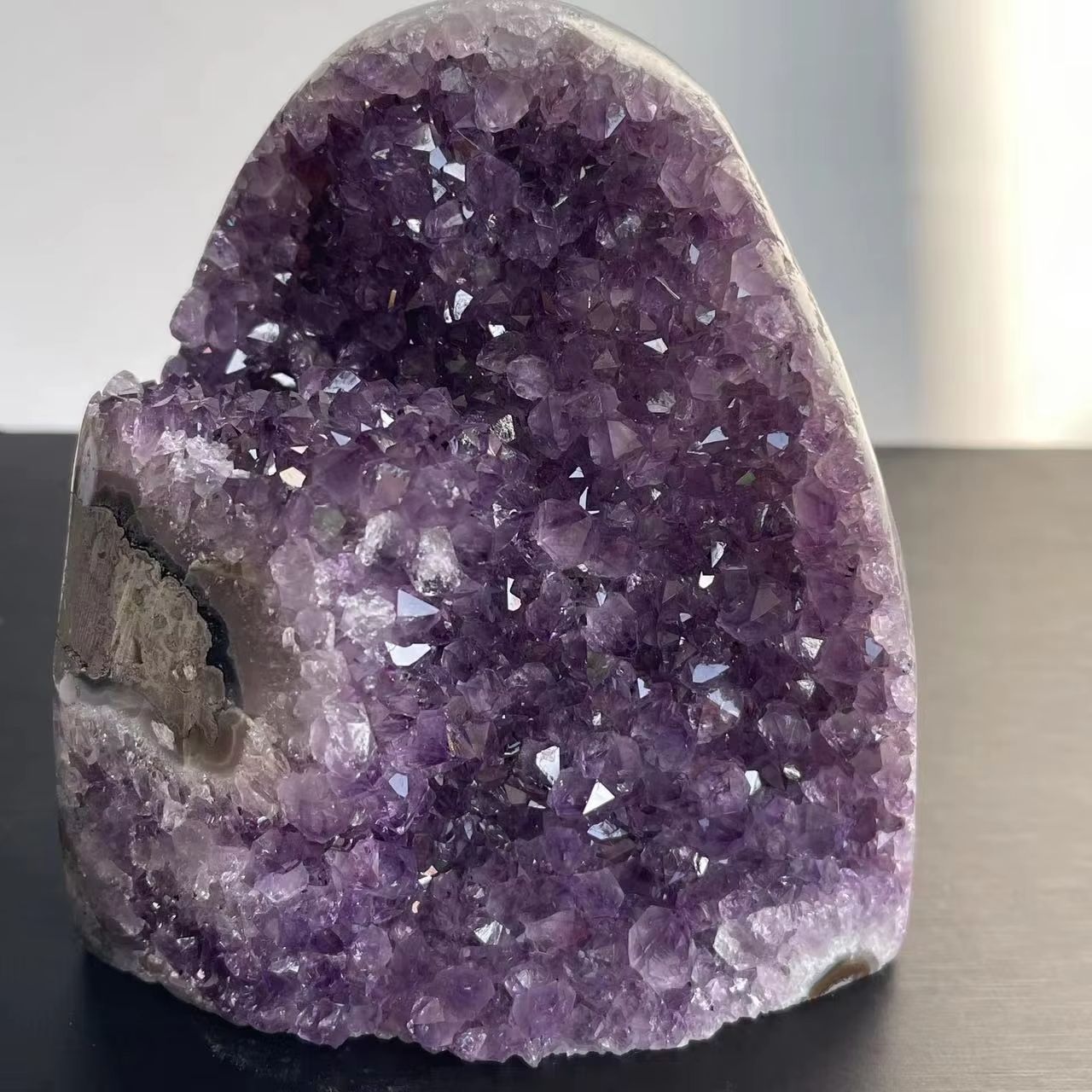 Natural Amethyst Crystal Cluster  Raw Quartz Healing Stone For Home Decor  Feng Shui Energy Balance 1