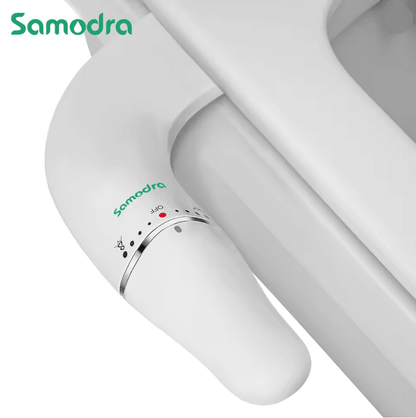 SAMODRA Ultra Slim Bidet Attachment Dual Nozzle Adjustable Water Pressure Non Electric