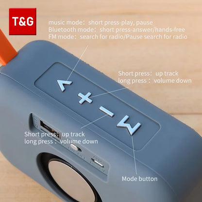 TG506 Portable Wireless Bluetooth Soundbar  Mini HIFI Speaker With Waterproof Design FM Radio  TF C 2