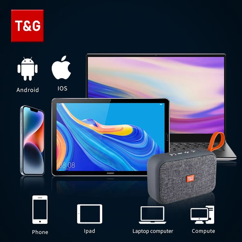 TG506 Portable Wireless Bluetooth Soundbar  Mini HIFI Speaker With Waterproof Design FM Radio  TF C 3