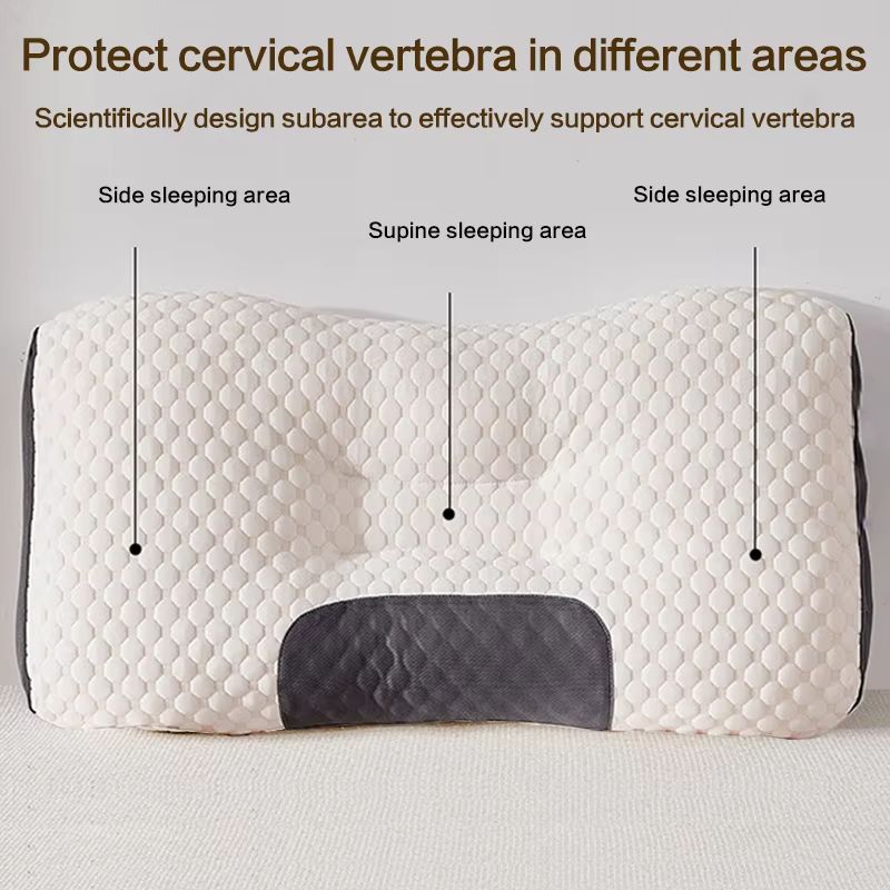 Cervical Orthopedic Neck Pillow  Soybean Fiber Sleep Support With SPA Massage Comfort For Pain Reli 1