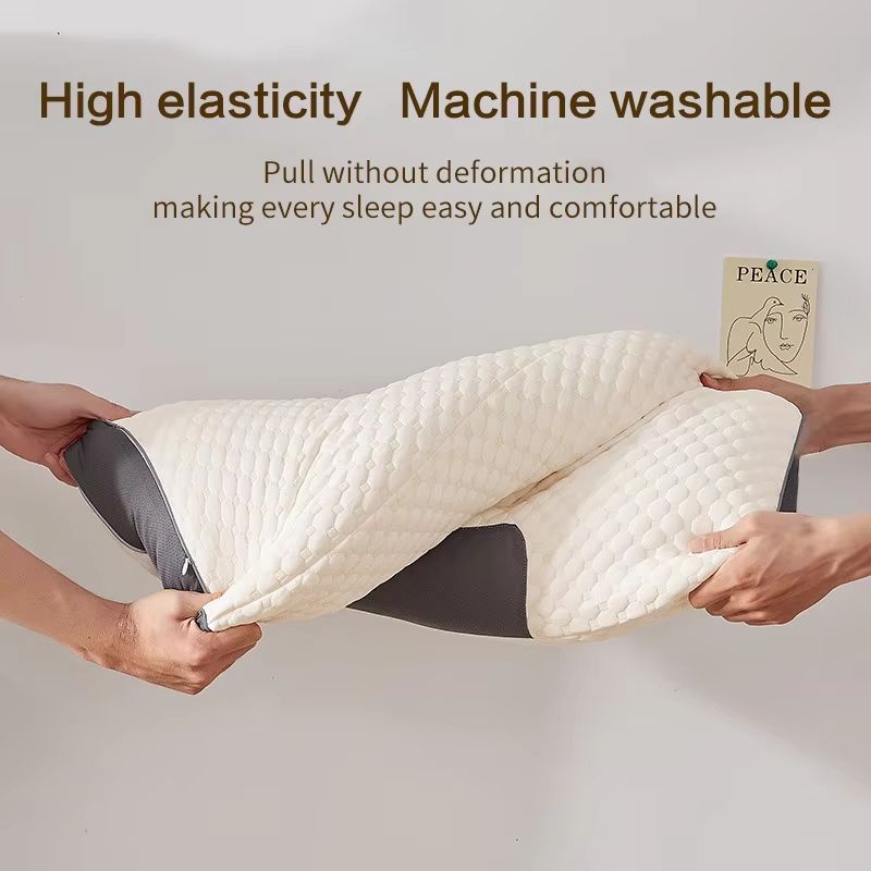 Cervical Orthopedic Neck Pillow  Soybean Fiber Sleep Support With SPA Massage Comfort For Pain Reli 3