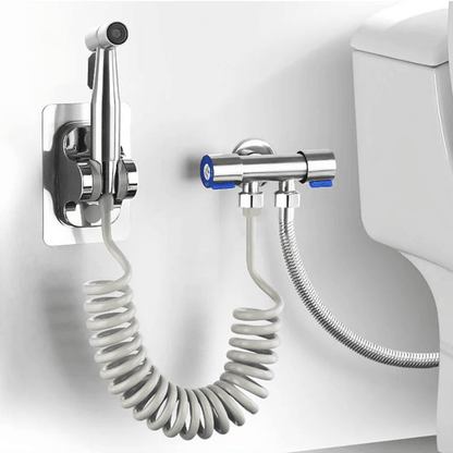 Stainless Steel Handheld Bidet Sprayer Set for Toilet with Self Cleaning Nozzle