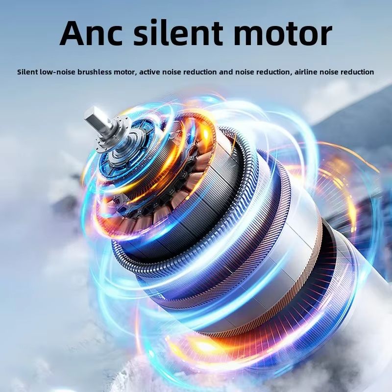 Ice Compress Portable Mini Fan  USB Rechargeable Handheld Cooling Fan With LED Display For Travel C 3