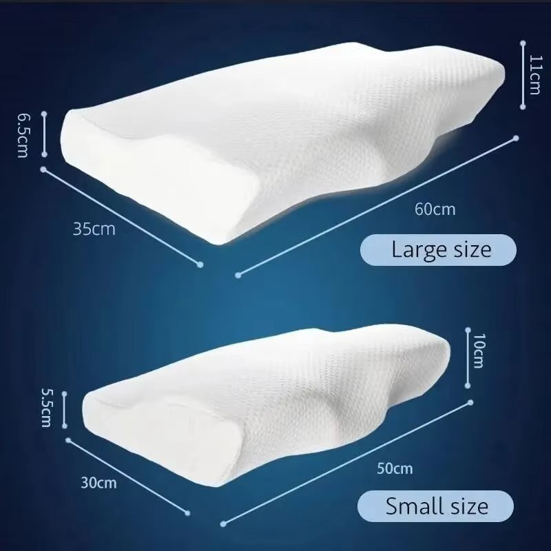 Butterfly Memory Foam Orthopedic Pillow  Cervical Neck Support With Slow Rebound For Pain Relief  B
