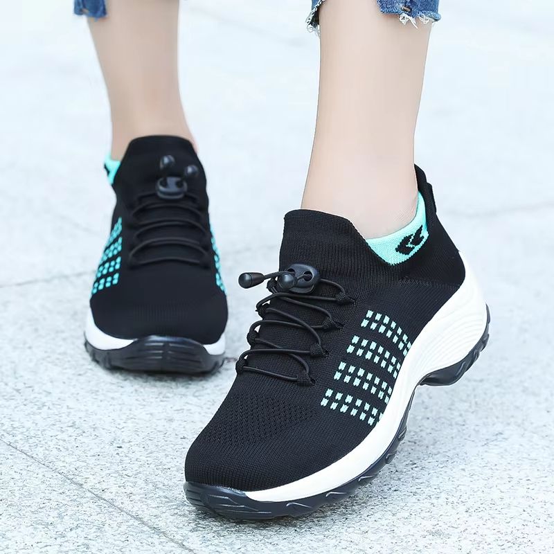 Womens Breathable Walking Sneakers  Lightweight Fly Weave Casual Shoes NonSlip Sole Sizes 3545 3