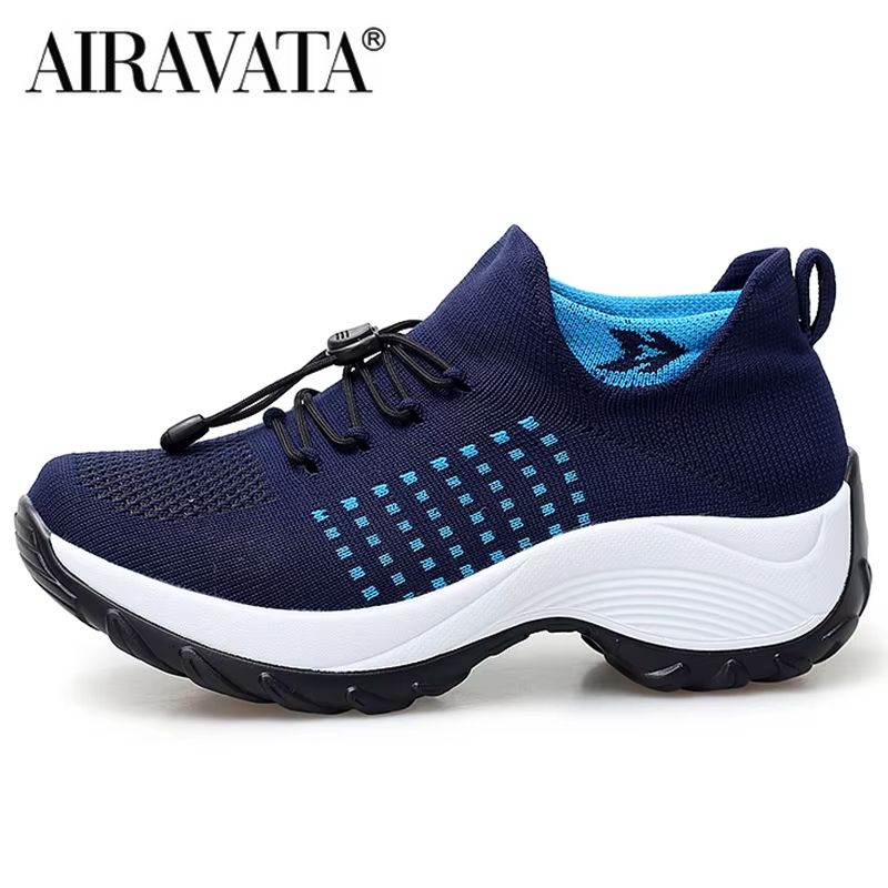 Womens Breathable Walking Sneakers  Lightweight Fly Weave Casual Shoes NonSlip Sole Sizes 3545 8