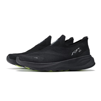 LiNing SOFT GO 2 Knit SlipOn Walking Shoes  Lightweight Cushion Sneakers For Men 4