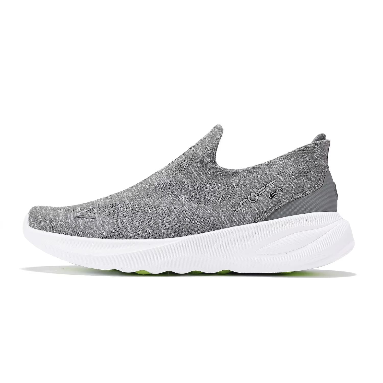 LiNing SOFT GO 2 Knit SlipOn Walking Shoes  Lightweight Cushion Sneakers For Men 11