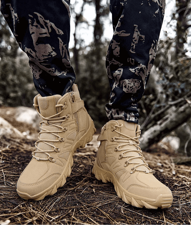Mens Tactical Combat Training Boots Outdoor Hiking and Camping Shoes