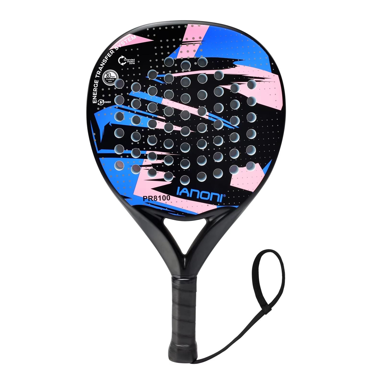 IANONI Carbon Fiber Padel Racket – Lightweight EVA Foam Core Tennis Paddle for Power & Control