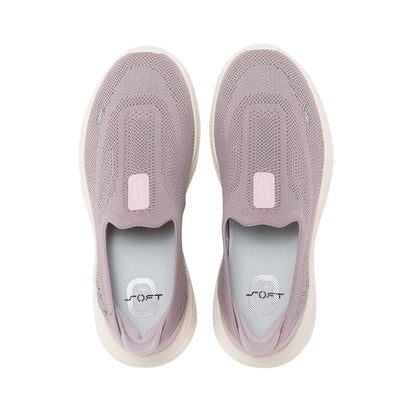 LiNing Soft Go 2 Knit Women Slip On Walking Shoes Breathable Lightweight Sneakers 5