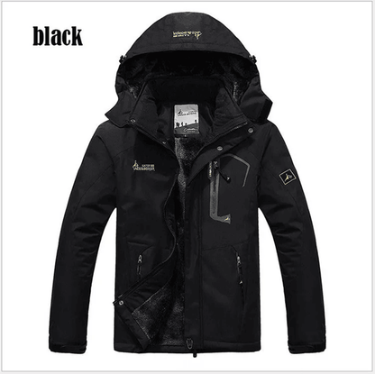 Mens Winter Parka Jacket Thick Warm Windproof Hooded Coat with Fur Lining