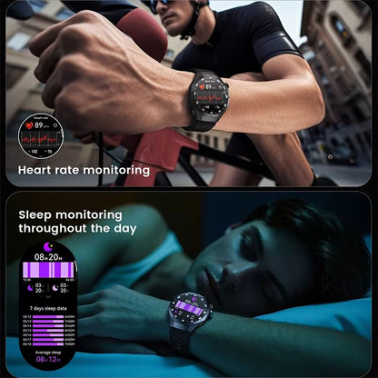 2025 Smart Watch For Android  IOS  AMOLED Screen GPS Tracking Heart Rate Monitor Bluetooth Calling  5