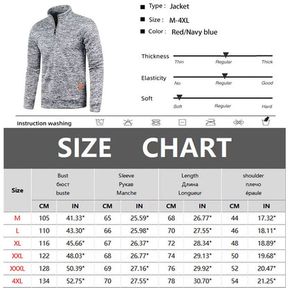 Mens HalfZip Sweatshirt  Thicker Pullover Hoodie With Turtleneck Design For Spring  Autumn Outdoor  1