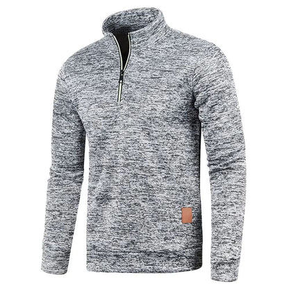 Mens HalfZip Sweatshirt  Thicker Pullover Hoodie With Turtleneck Design For Spring  Autumn Outdoor  2