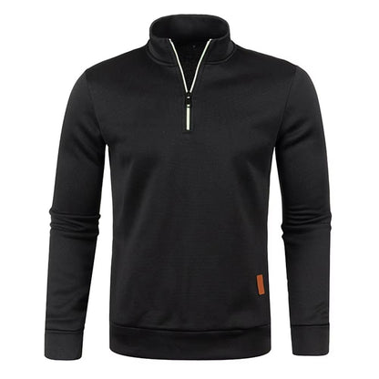 Mens HalfZip Sweatshirt  Thicker Pullover Hoodie With Turtleneck Design For Spring  Autumn Outdoor  5