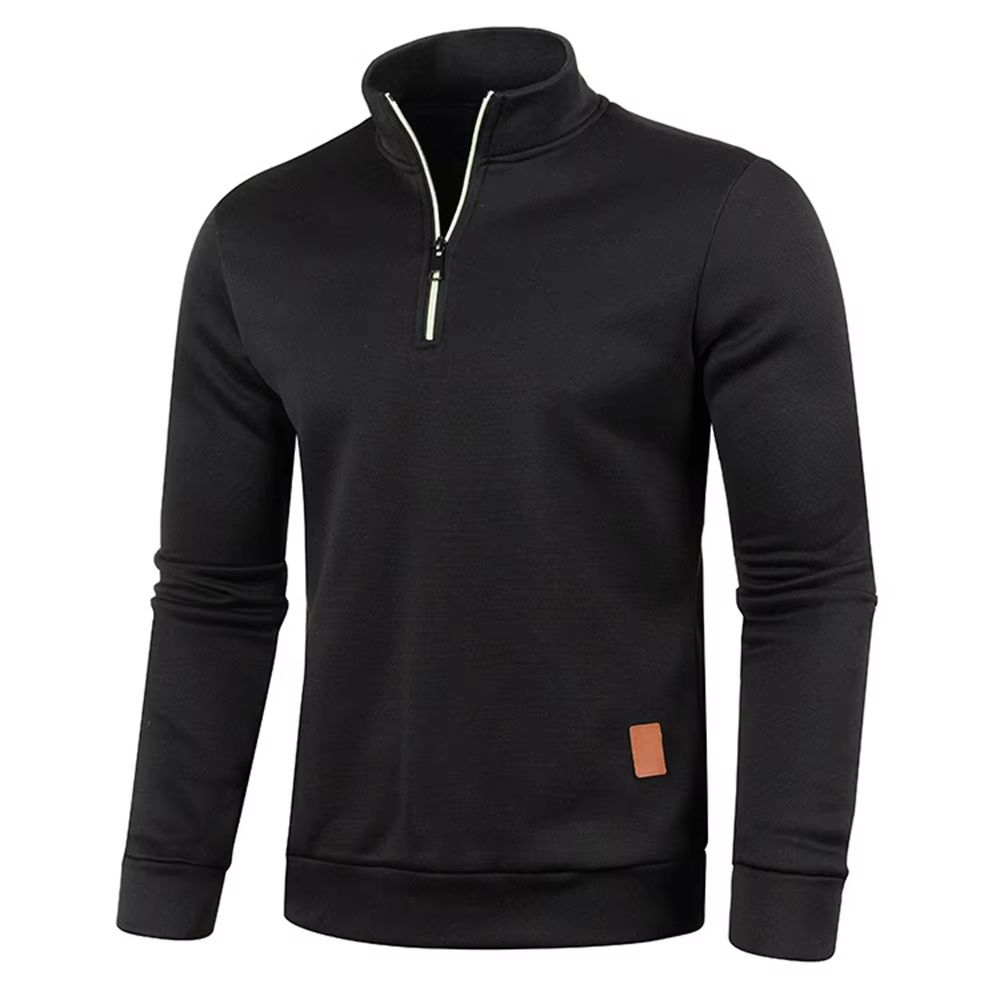 Mens HalfZip Sweatshirt  Thicker Pullover Hoodie With Turtleneck Design For Spring  Autumn Outdoor  8