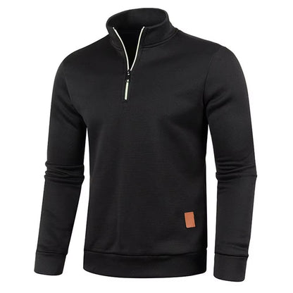 Mens HalfZip Sweatshirt  Thicker Pullover Hoodie With Turtleneck Design For Spring  Autumn Outdoor  8