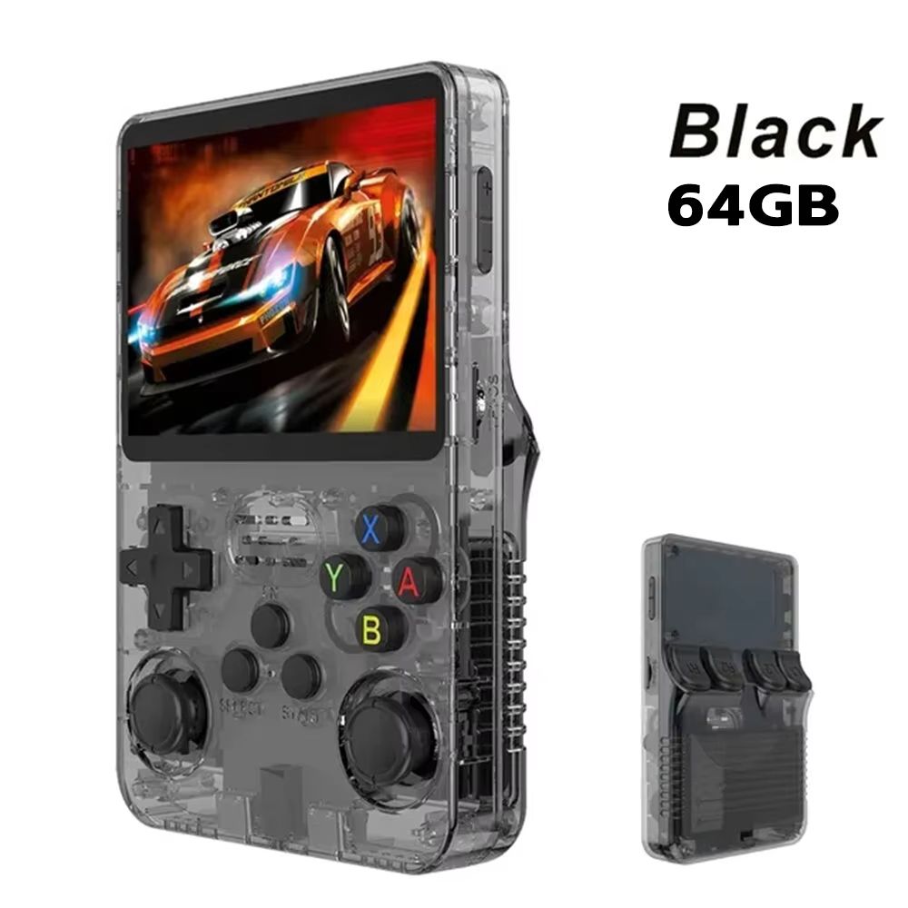 R36S Retro Handheld Gaming Console  35 IPS Screen Linux OS 64GB Storage With 15000 Preloaded Games 9