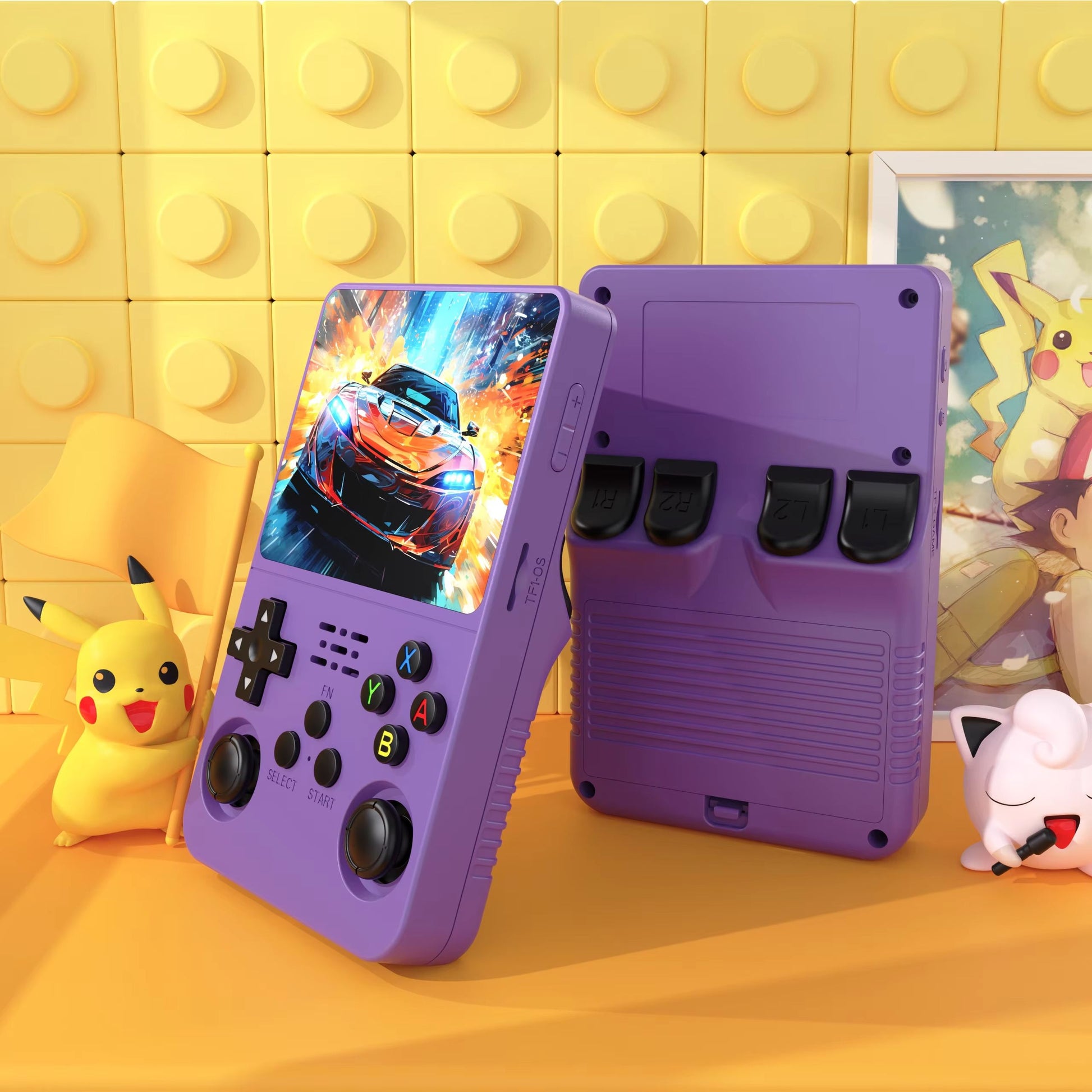R36S Retro Handheld Gaming Console  35 IPS Screen Linux OS 64GB Storage With 15000 Preloaded Games 3