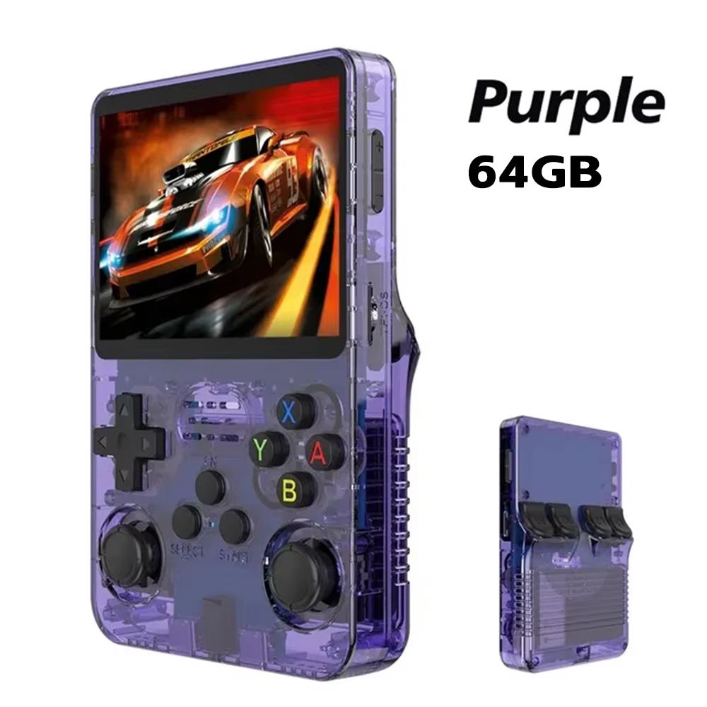 R36S Retro Handheld Gaming Console  35 IPS Screen Linux OS 64GB Storage With 15000 Preloaded Games 14