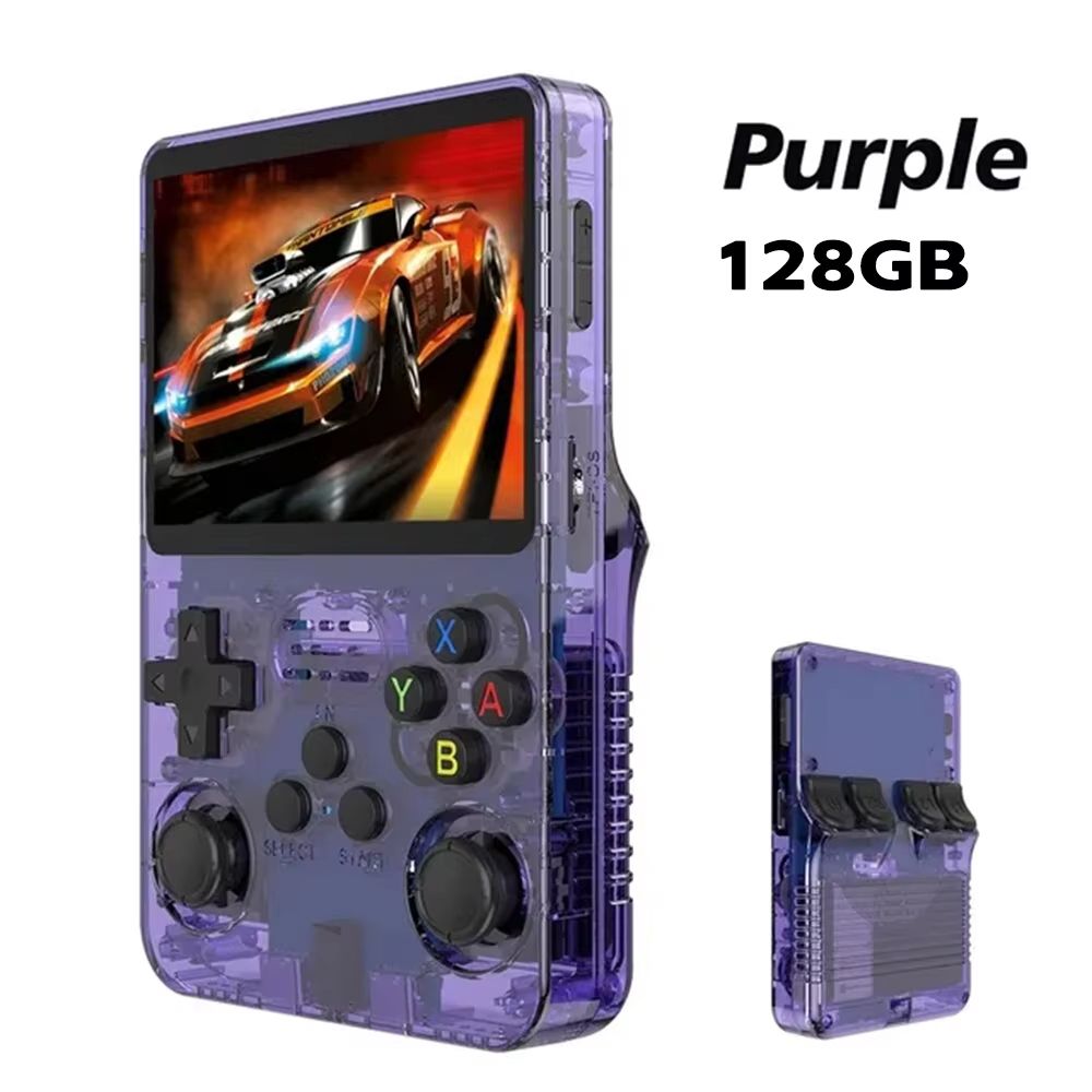 R36S Retro Handheld Gaming Console  35 IPS Screen Linux OS 64GB Storage With 15000 Preloaded Games 16