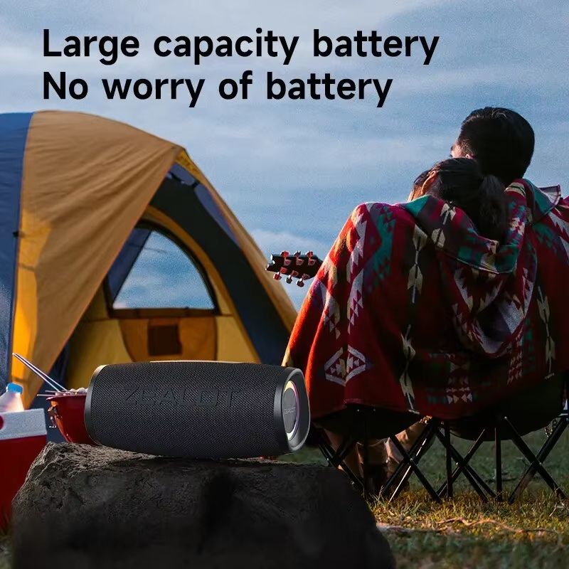 ZEALOTS56 Bluetooth Speaker  40W Powerful Bass IPX6 Waterproof Outdoor  Camping Speaker 5