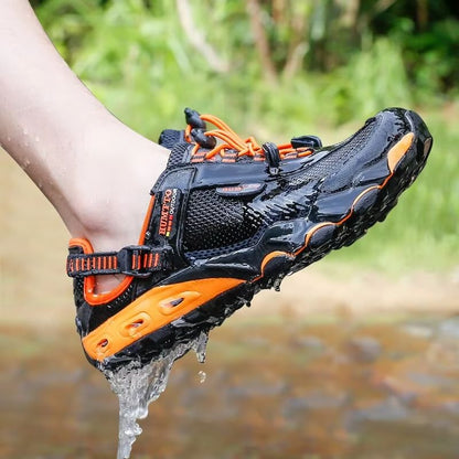 HUMTTO Men's Summer Wading Hiking Shoes – Breathable Quick-Dry Outdoor Sneakers for Trekking, Beach & Sports
