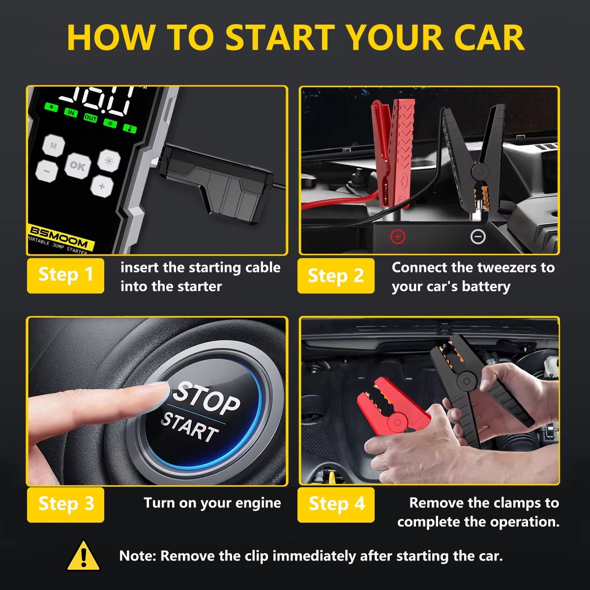 150PSI Car Air Pump  7000A Jump Starter  Portable Car Battery Booster And Power Bank 4