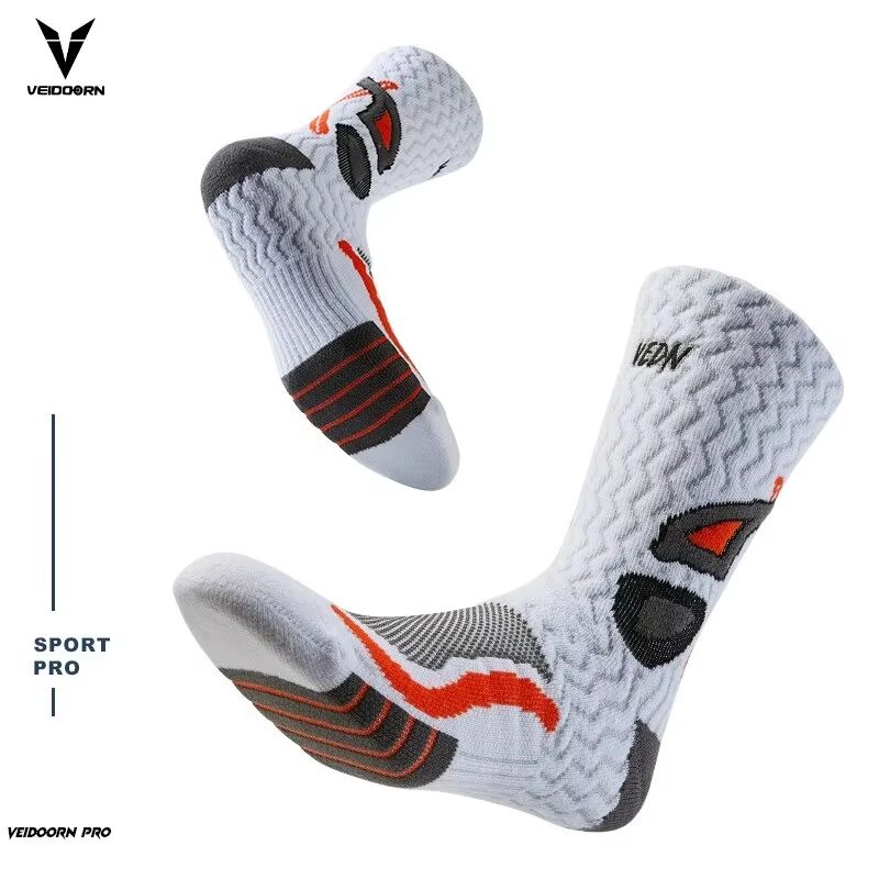 Towel Bottom HighCut Sport Socks  Breathable NonSlip Basketball Socks For Men 4