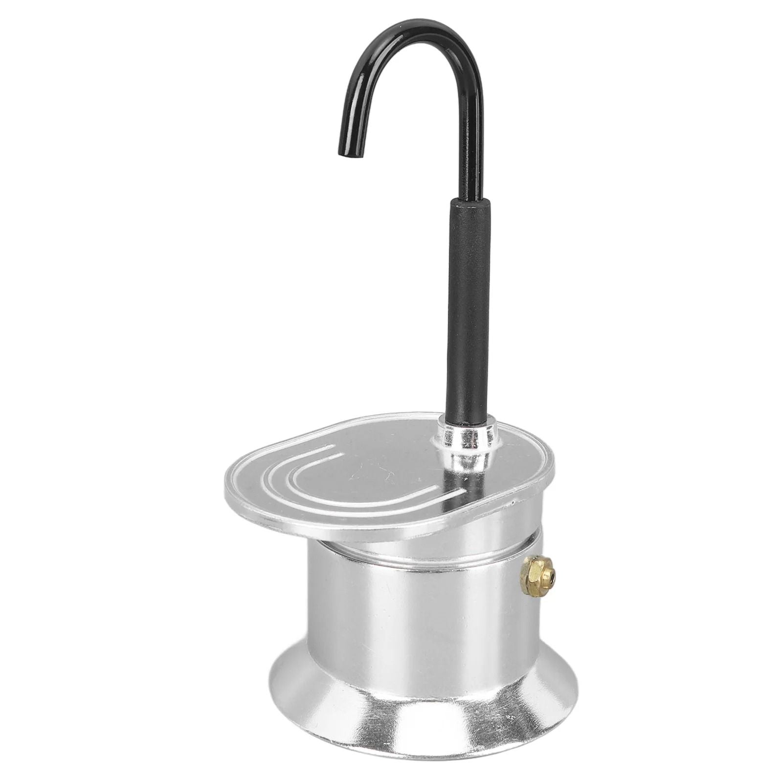 Single Tube Moka Pot 1 Cup 50ml Aluminum Alloy Spout Stovetop Italian Moka Coffee Maker For Outdoor 1