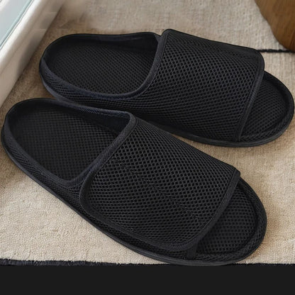Womens Mens Diabetic Orthopedic Slippers Adjustable Open Toe Indoor Outdoor