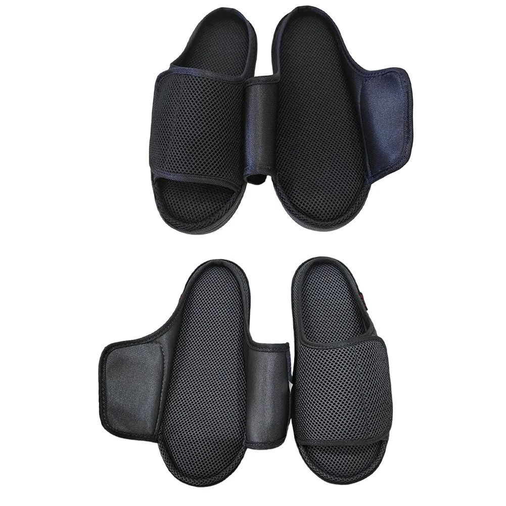 Womens Mens Diabetic Orthopedic Slippers Adjustable Open Toe Indoor Outdoor 3