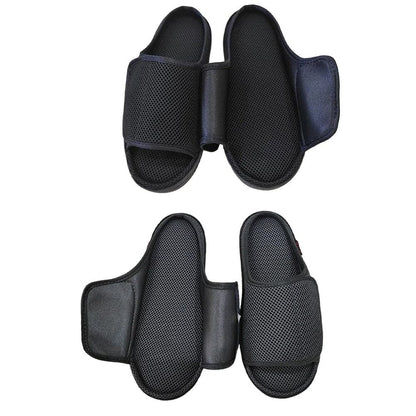 Womens Mens Diabetic Orthopedic Slippers Adjustable Open Toe Indoor Outdoor 3