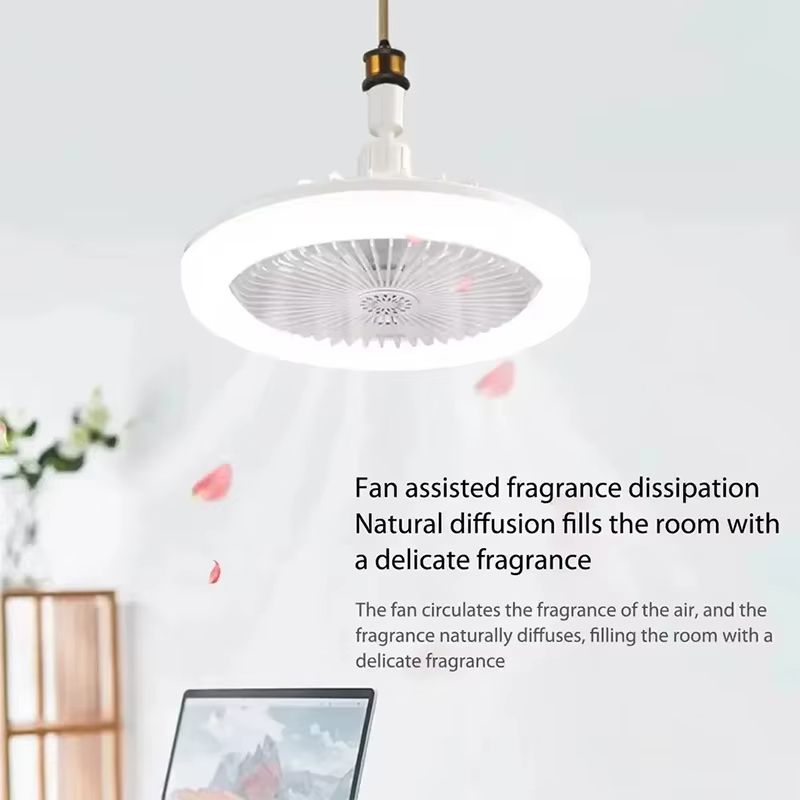 2in1 Ceiling Fan With LED Light  Dimmable E27 Base Lamp With 3 Speed Settings For Bedroom Living Ro 1