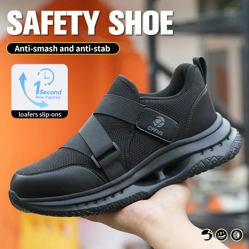 Lightweight Safety Work Shoes With Anti Smashing And Anti Puncture Protection For Men 1