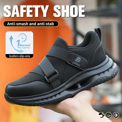 Lightweight Safety Work Shoes With Anti Smashing And Anti Puncture Protection For Men 1