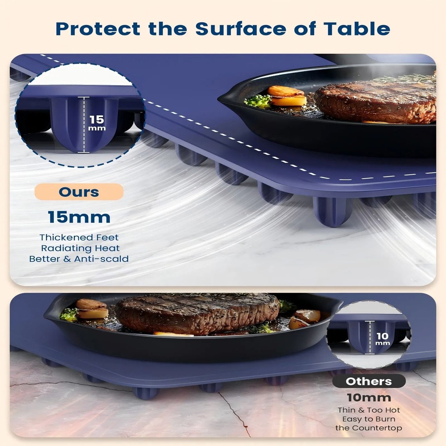 Roll Up Food Heating Pad With Fast Heating Silicone Hot Plate And Adjustable Temperature 5