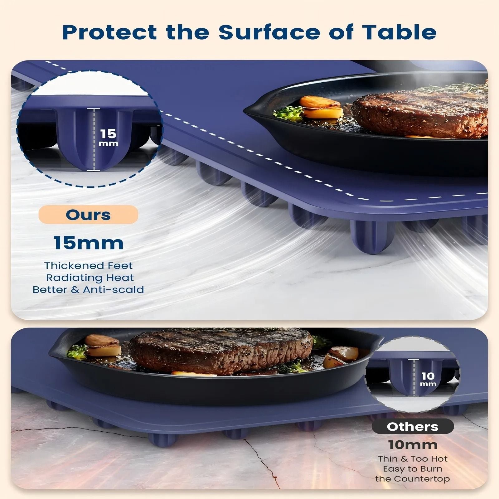 Roll Up Food Heating Pad With Fast Heating Silicone Hot Plate And Adjustable Temperature 5