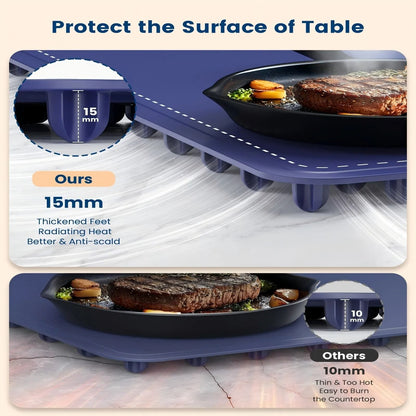 Roll Up Food Heating Pad With Fast Heating Silicone Hot Plate And Adjustable Temperature 5