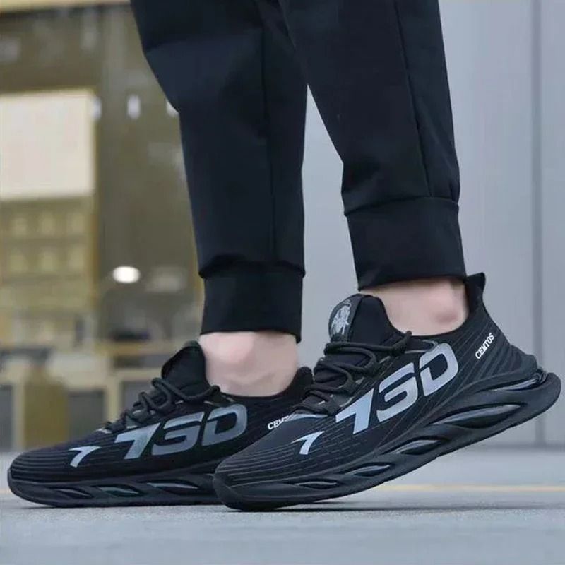 Mens Casual Slip On Sneakers Breathable Lightweight Running Shoes 2